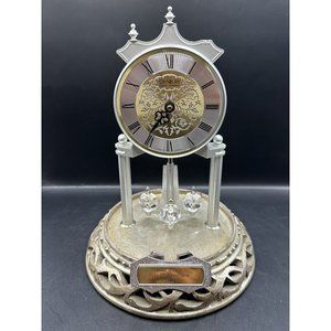 VTG Danbury Clock Company ANNIVERSARY Quartz Dome Brass Clock AS‎ IS